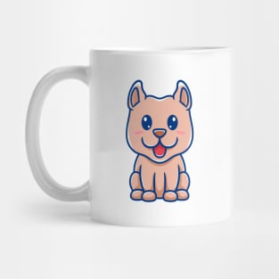 Cute puppy sitting Mug